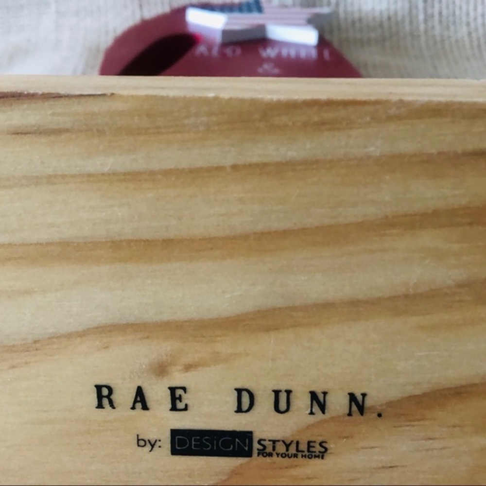 Rae Dunn Patriotic Gnome Red White Blue Wood Shelf Decor 4th July Memorial Day - Picture 5 of 9